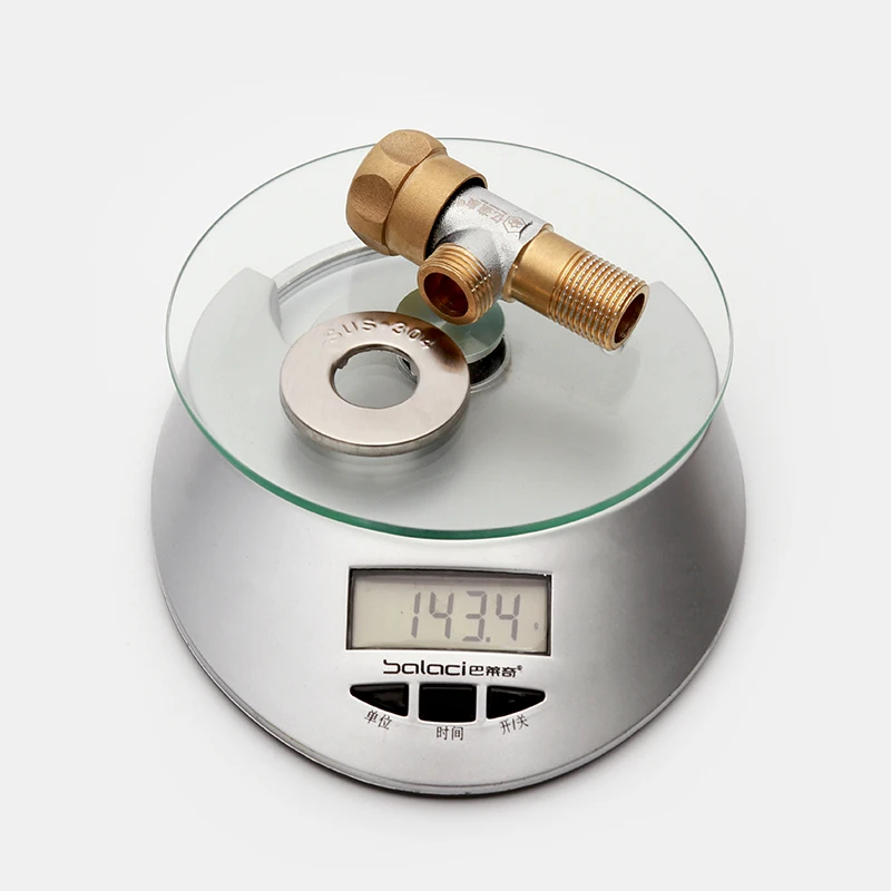 Good quality All copper Triangle valve G1/2 90 degree wall mounted Brass body brass handle angle valve for bathroom