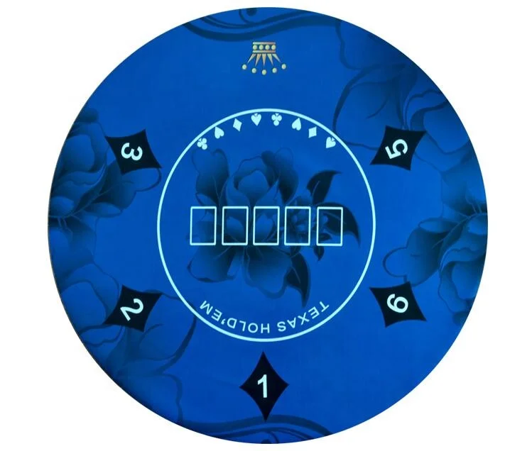 
Round Rubber Backed Table Poker Gambling Mat custom printing rubber game mat 