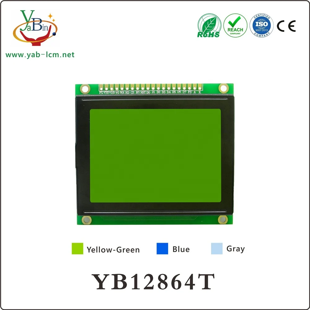 Cob 12864 lcd Module, 128X64 Lcd Screen Display With Ra6963C/T6963C/Uci6963 Or Eqv