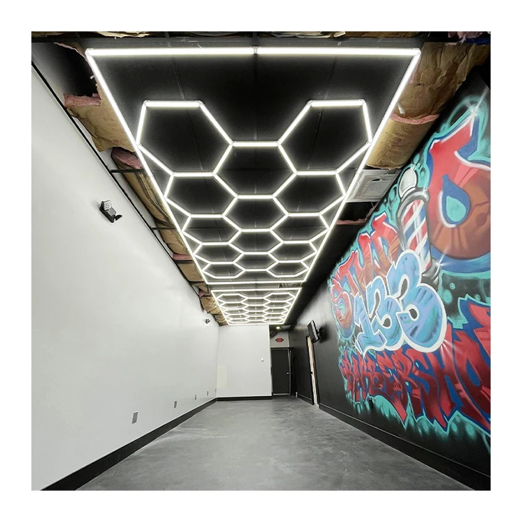 AC Powered White LED Honeycomb Light for Car Shop Garage Workshop & Clothing Store Working Purpose