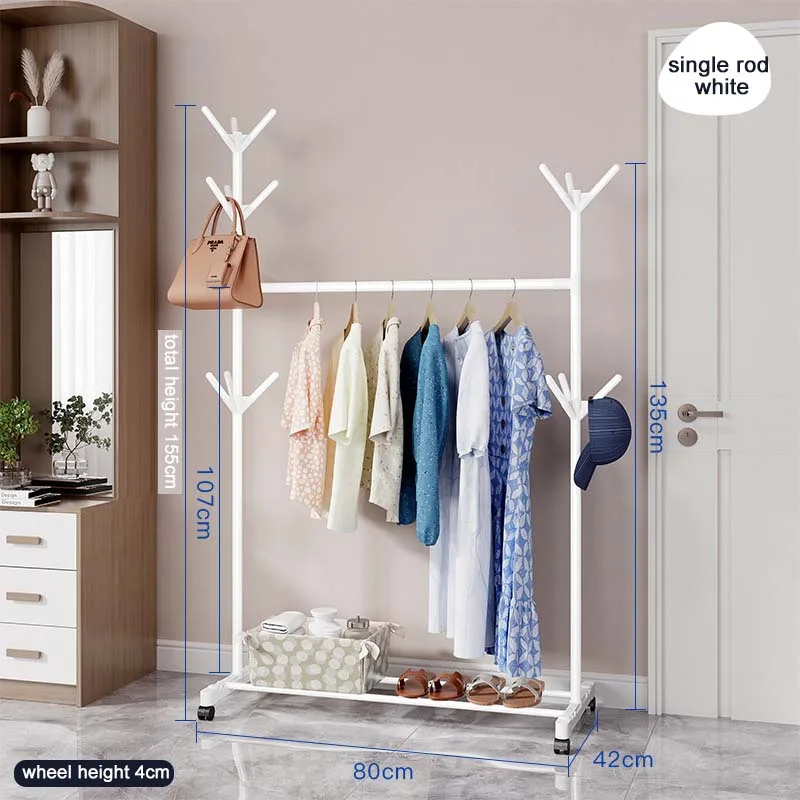 Clothes Rack with Wheels Cloth Rack/clothes Hanger /cloth Stand Clothes Rack for Clothing Store