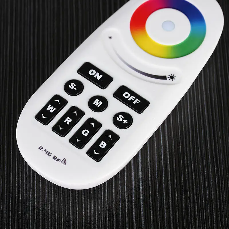 2.4G Rf Rgbw Controller Dc12-24V 6A/ch Rohs Touch Screen Remote Led Rgbw Strip Rf Control Pwm 12V 24V Led Strip Light Controller