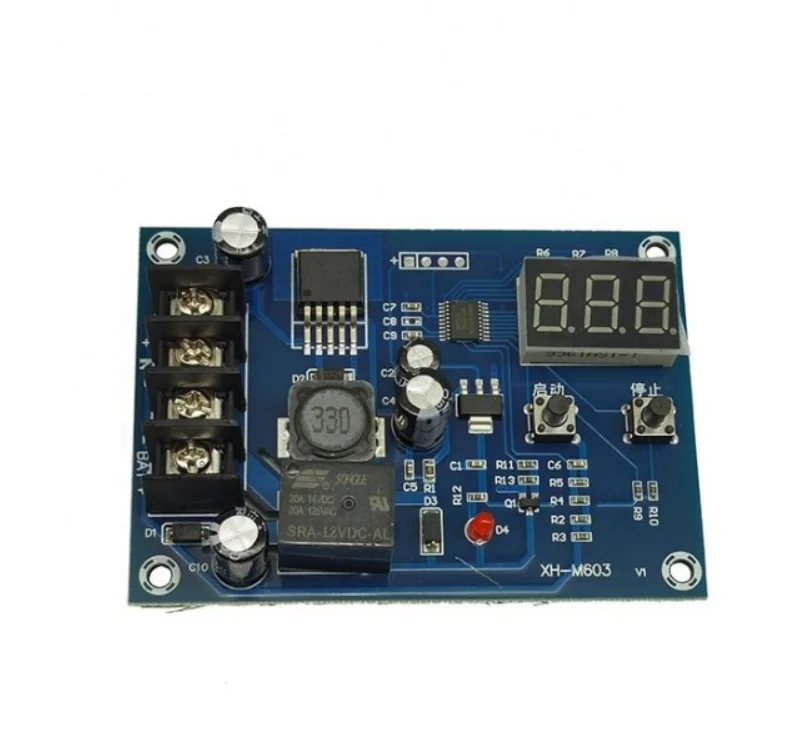 Charging Control Module Digital LED Display Storage Lithium Battery Charger Control Switch  Board 12-24V XH-M603