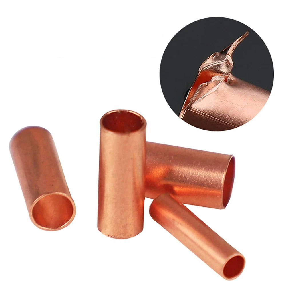 Wholesale BN Copper Wire Ferrules Copper Crimp Connector Non Insulated Electrical naked Butt Terminal Assortment