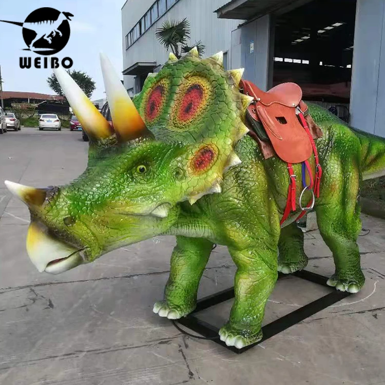 Amusement park popular realistic riding dinosaur