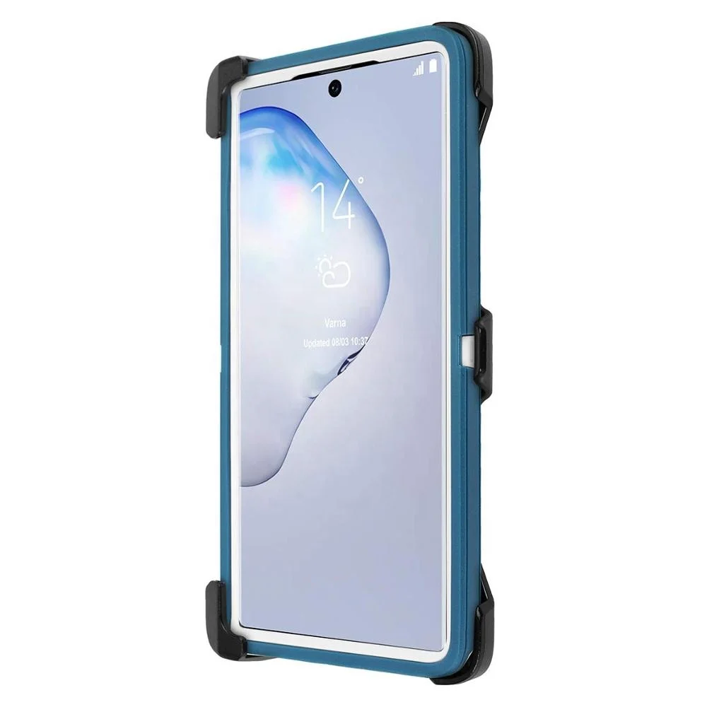 
Multi-Layer Military Heavy Duty Belt Clip Holster Stand Shockproof Defender Case Cover Compatible Samsung Galaxy Note 10 Plus 