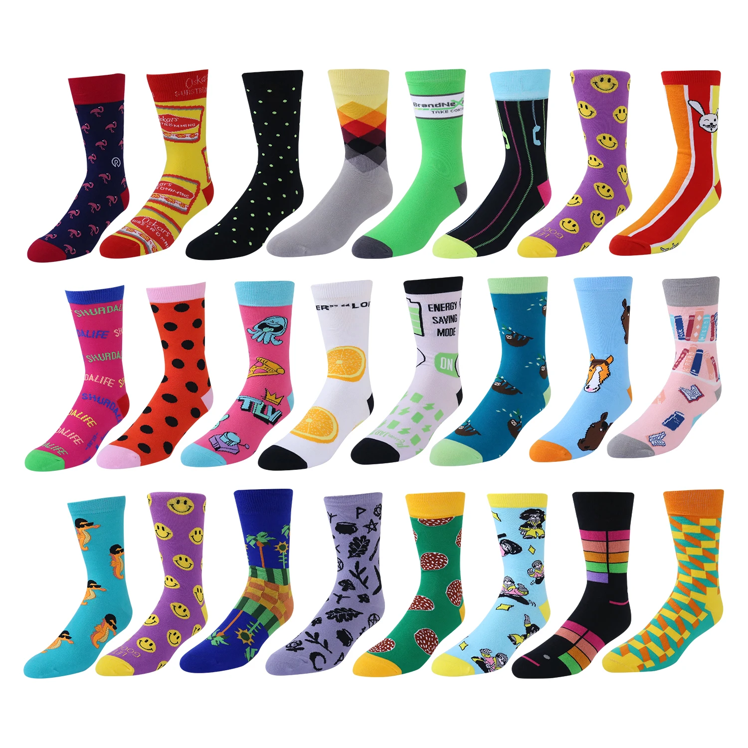 No Minimum Order Design Own Fashion  Dress Socks Bamboo Custom Jacquard Socks Logo Cotton Casual Men Socks