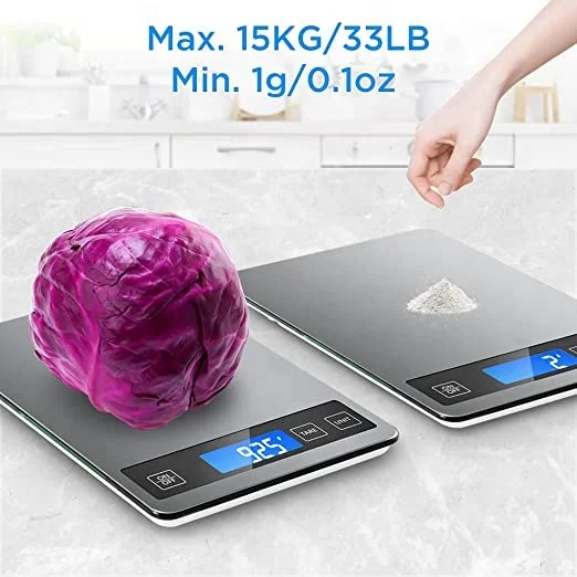 New Arrive Electronic Digital Weighing Kitchen Durable Stainless Steel Scale Food 5kg 10kg