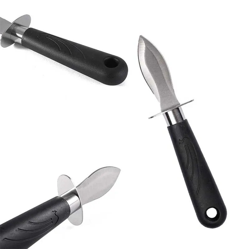 Wholesale Cheap Shucking Knife Seafood Opener Tool Scallop Shellfish Knife With Non-Slip PP Handle