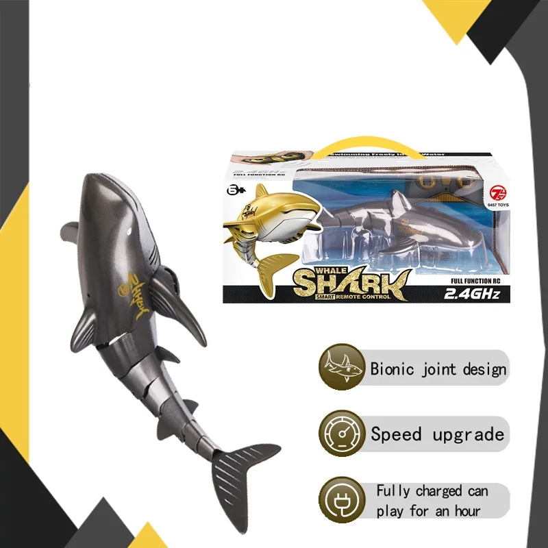 2.4G Radio Remote Control Whale Water Bath Toys Kids Swimming Pool Electric Rc Fish Animals Boats Whale