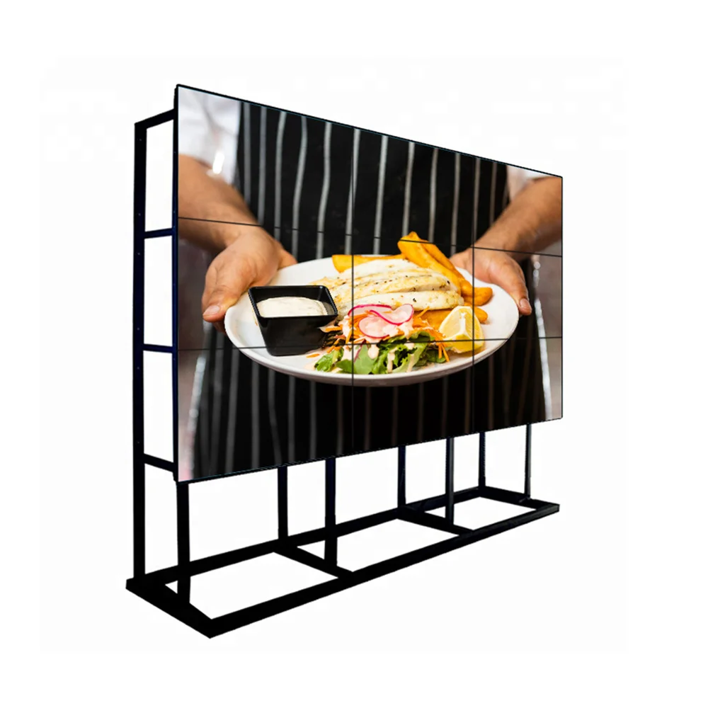 55 inch 3D Digital Signage Display Splicing Screen LED Video Wall 3.5mm Narrow Bezel 1080P HD Video Wall Panel Complete System