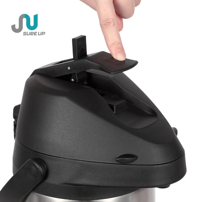 2.5L Thermos Airpot Pressure Jug Double Wall Stainless Steel Vacuum Airpot Termos Coffee Pot