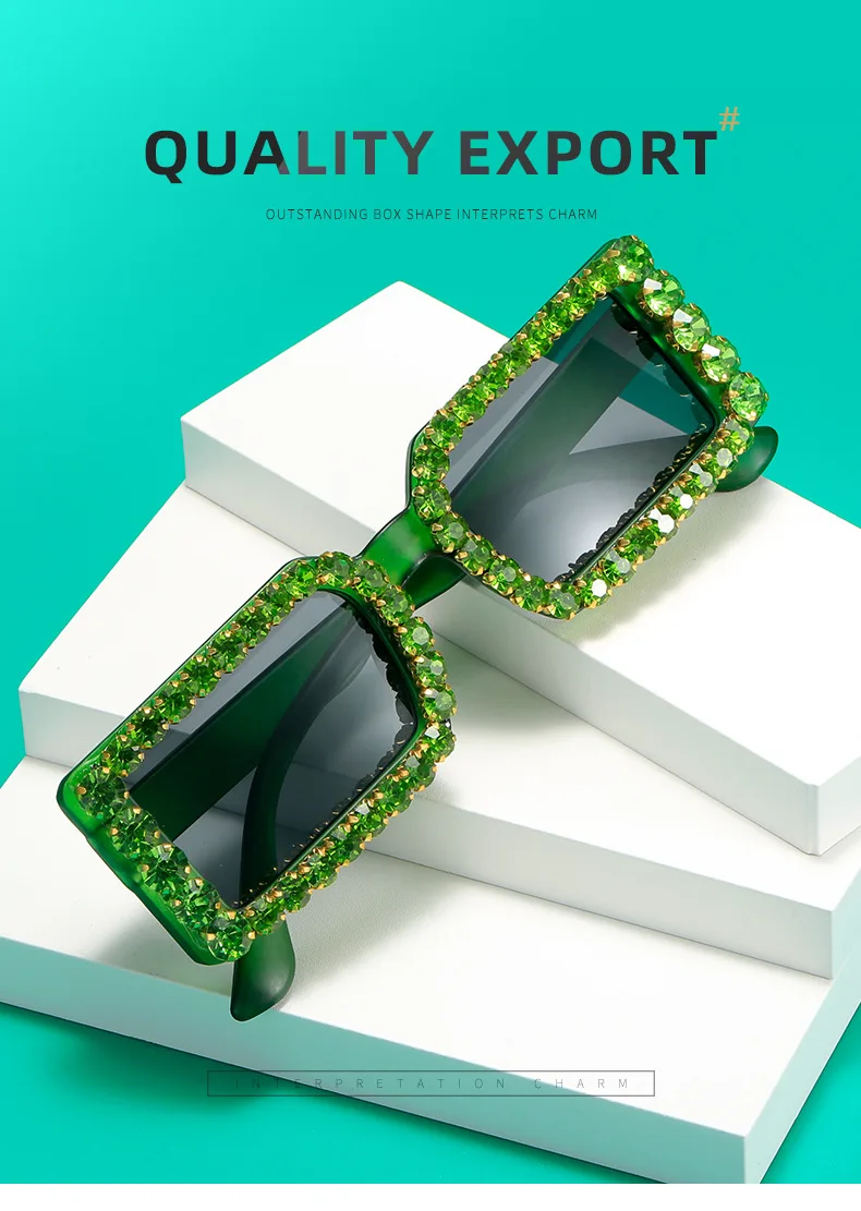 2030A Diamonds small square frame fashion women shades sunglasses
