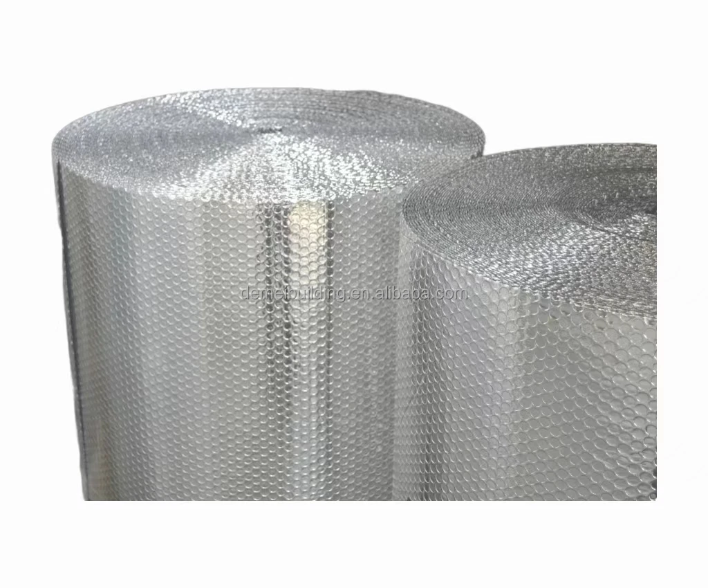 2024High Quality  Vapor Barrier/damage prevention Aluminum  Foil bubble wrap thermal insulation for packing/delivery