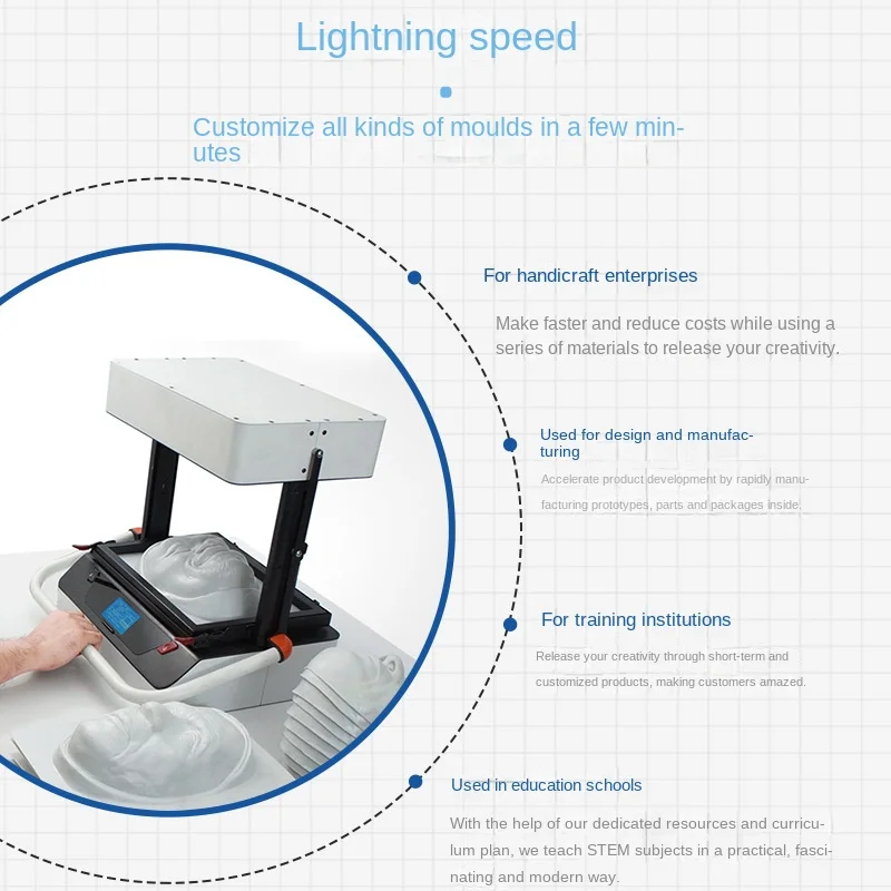 Manual plastic vacuum forming machine small blister vacuum forming machine