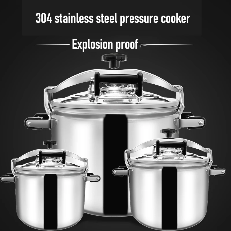 In Stock 23 Quart Pressure Canner Safe and Explosion-Proof Stainless Steel 304/201 Pressure Cookers for Gas and Induction Cooker