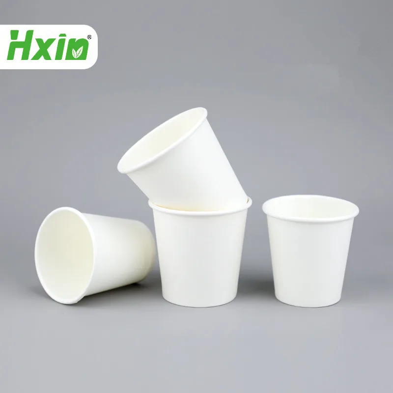 Factory Wholesale compostable 3oz coffee paper cup small size Disposable white 3 oz bathroom paper cups