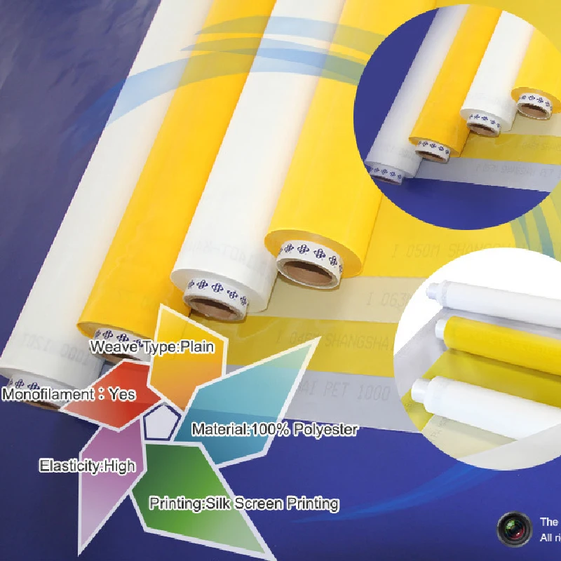 4-165T 100% nylon polyester silk screen / screen printing mesh for t-shirt printing