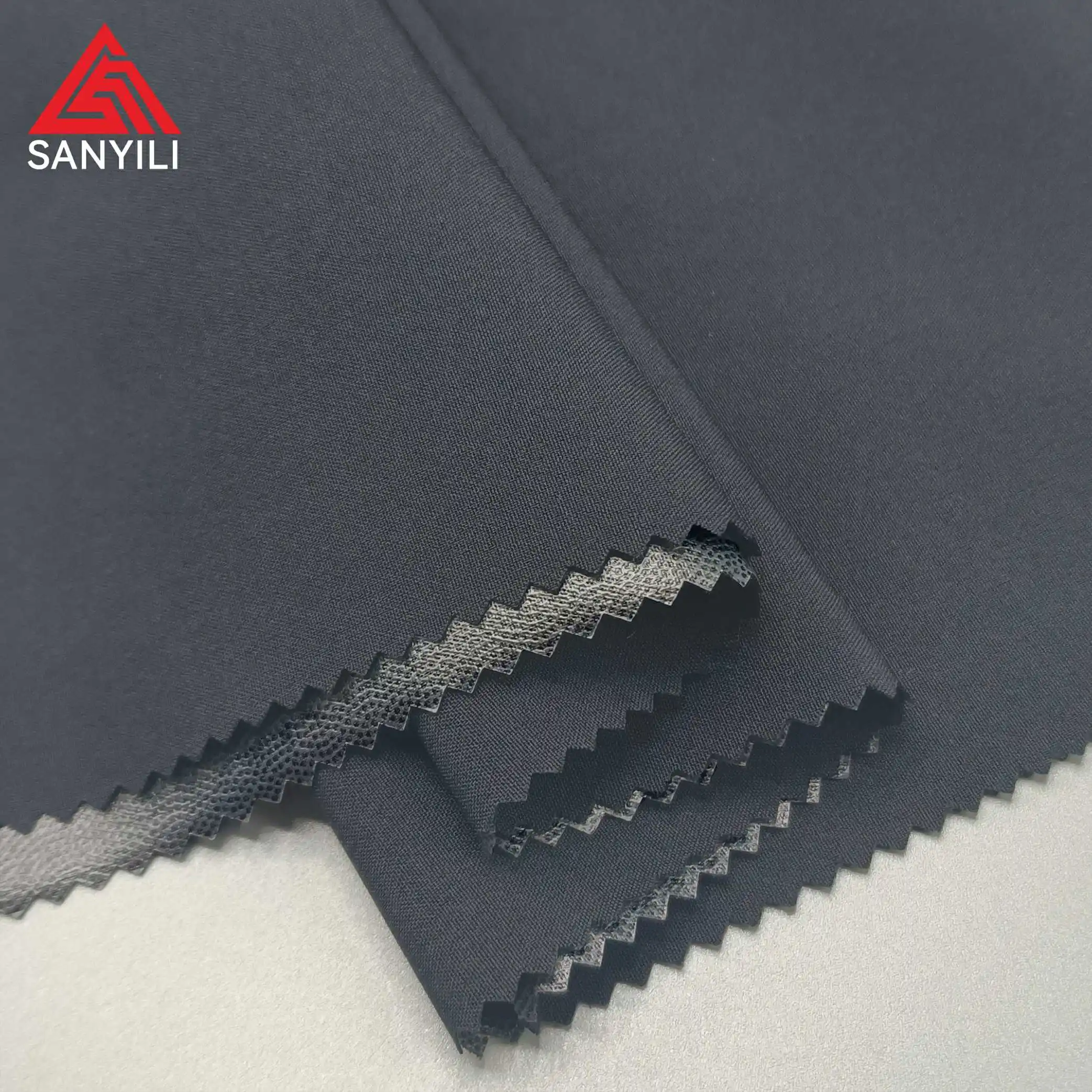 100D four way stretch polyester fabric breathable waterproof fabric for men down jacket hood puffer