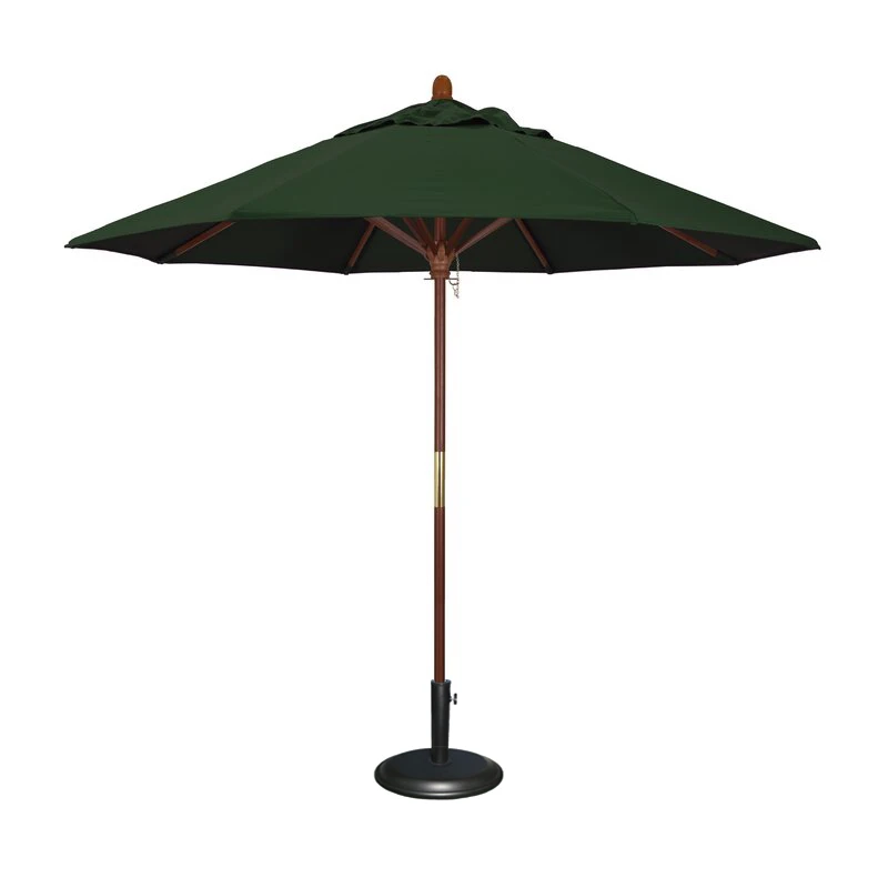 Wesunny Striped Parasol Patio Outdoor Big Umbrella With Base