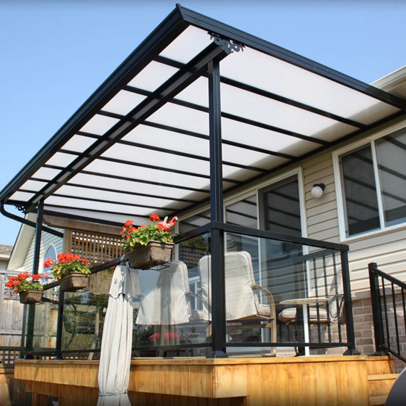 Modern Outdoor PC Coated Patio Carport Shade Cover Aluminium Polycarbonate Roofing