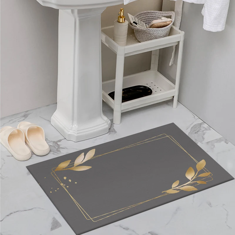 Wholesale custom price cheap bathroom non-slip anti-mildew absorbent bath mat super absorbent floor mat