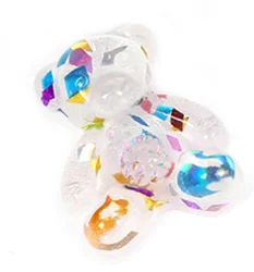 Crafts Bear Cabochons hot sale colorful flatback bear cabochons for keychain ResinResin Crafts