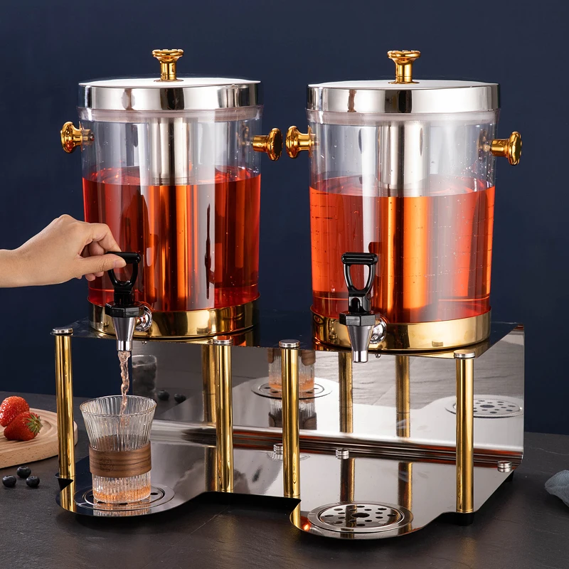 Self-service Desktop Juice Cold Dispenser Stainless Steel Self-service Barrel Beverage Juice Dispenser