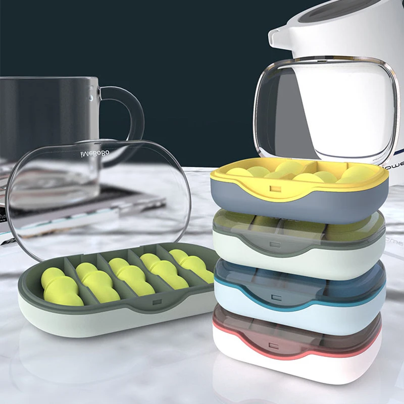 Foam earplugs protect hearing 5 pairs of earplugs in a box reduce noise Factory wholesale Sleeping earplugs