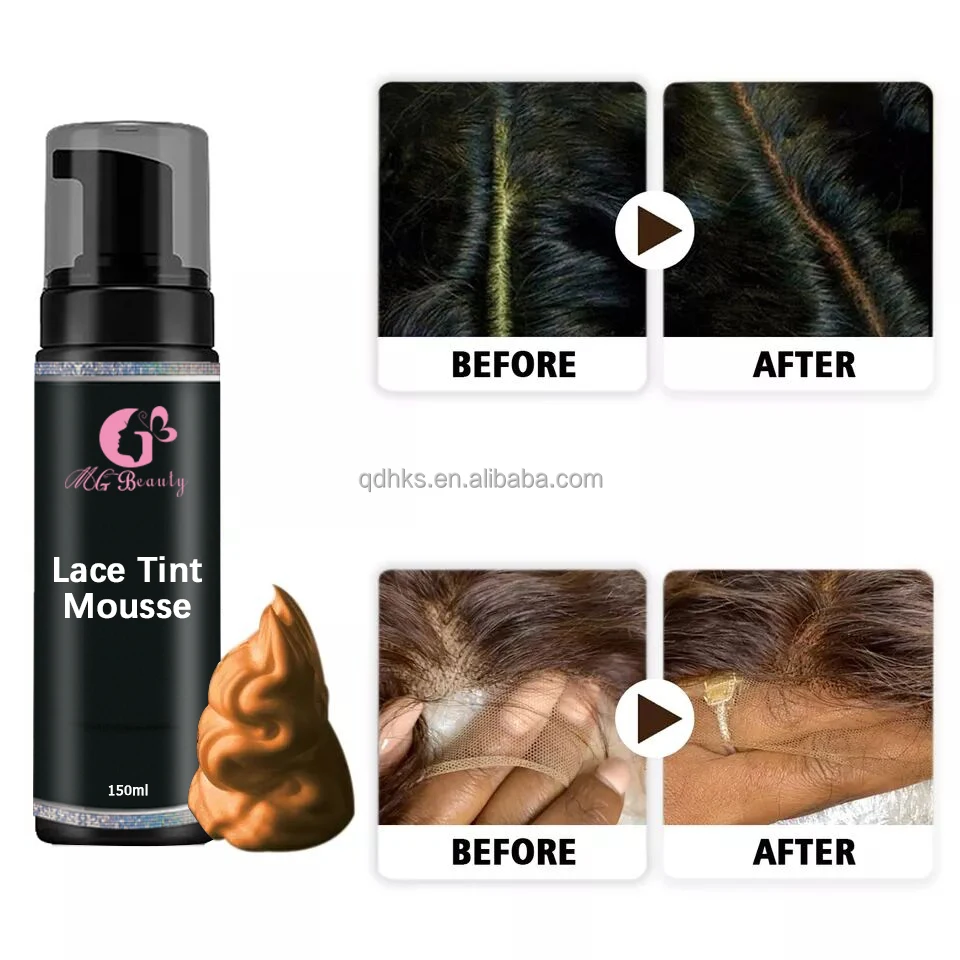 Best Selling OEM Custom Logo Lace Tint Mousse With 3 colors Lace Wig Lace Tint Foam Mousse