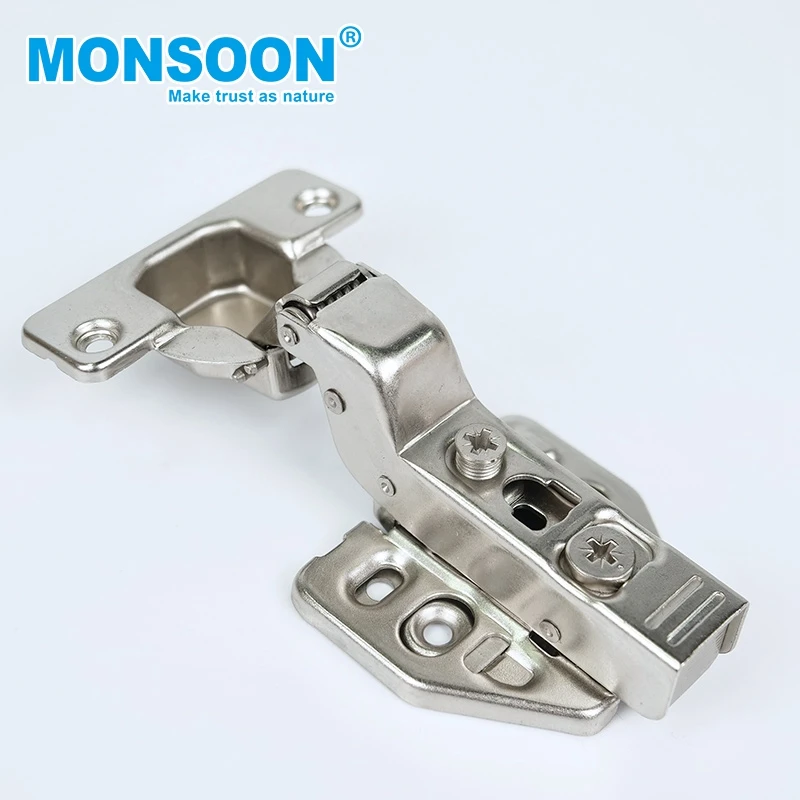 ironFurniture hydraulic Clip on Adjustable Soft Closing 35mm stainless steel 3d adjustable concealed hinge For Cupboard Wardrobe