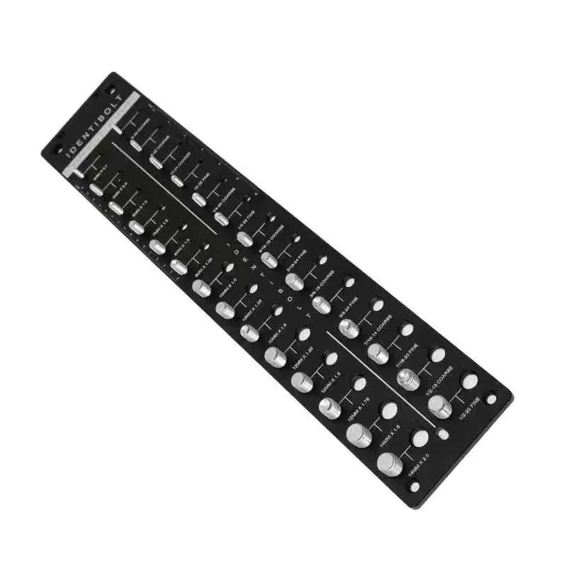 34 Thread Checker Nut and Bolt Thread Checker Bolt Size and Thread Identifier Gauge 19 Standard and 15 Metric Bolt and Nut Gauge