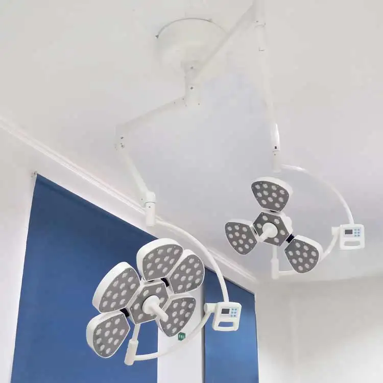 China Supply Double Dome Ceiling Shadowless Surgical Operating Room Lamp Led Operating Light