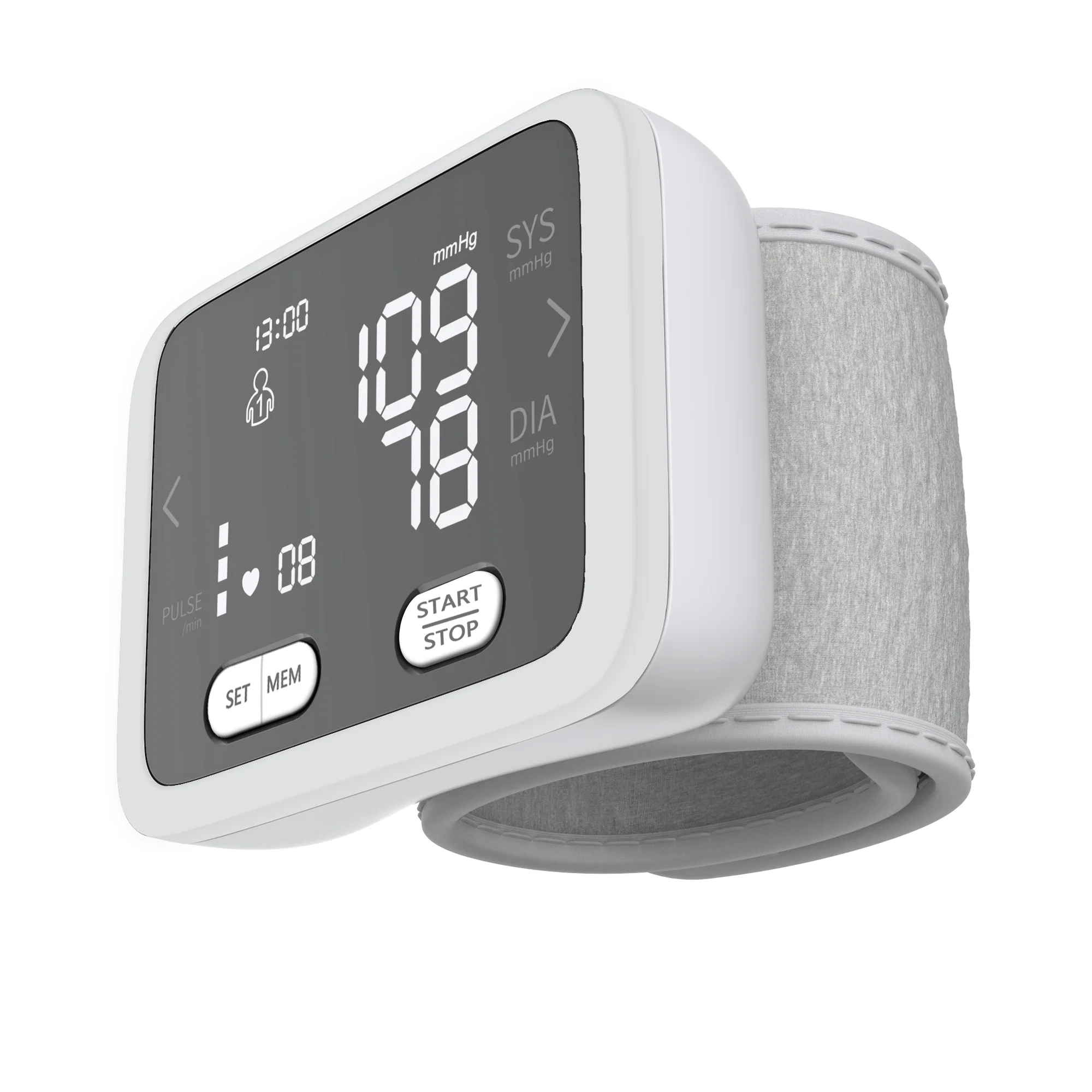 
digital automatic wrist health care blood pressure bp monitor 