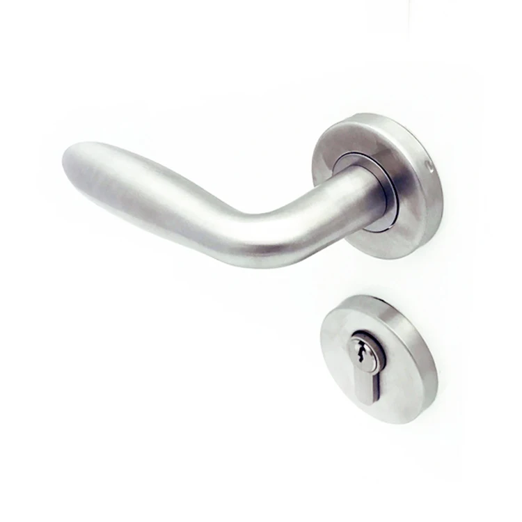 Modern Luxury Hotel Villa Use Door Handles Window Brushed Gold Lever Lockset Black Interior Stainless Steel ABS Aluminium Zinc