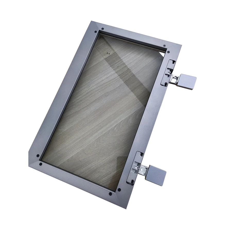 SAH6 aluminium frame wardrobe soft closing door hinge