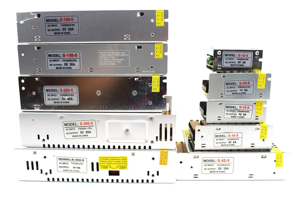 Светодиодный импульсный источник питания светодиодного табло 2A 3A 4A 5A 8A 10A 15A 20A 25A 30A 40A 50A трансформатор AC-DC блок 110v 220V 5V для светодиодной лампы