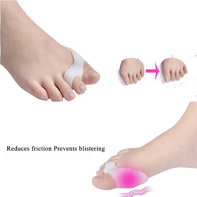 Bunion Лечение 2 шт протектор для пальцев ног гель разделитель для пальцев