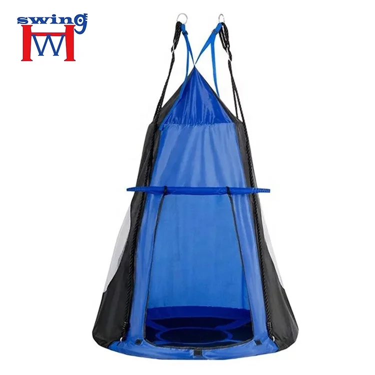 Comfortable 100cm Outdoor Round Tent Swing Camping Hammock Bed for Children