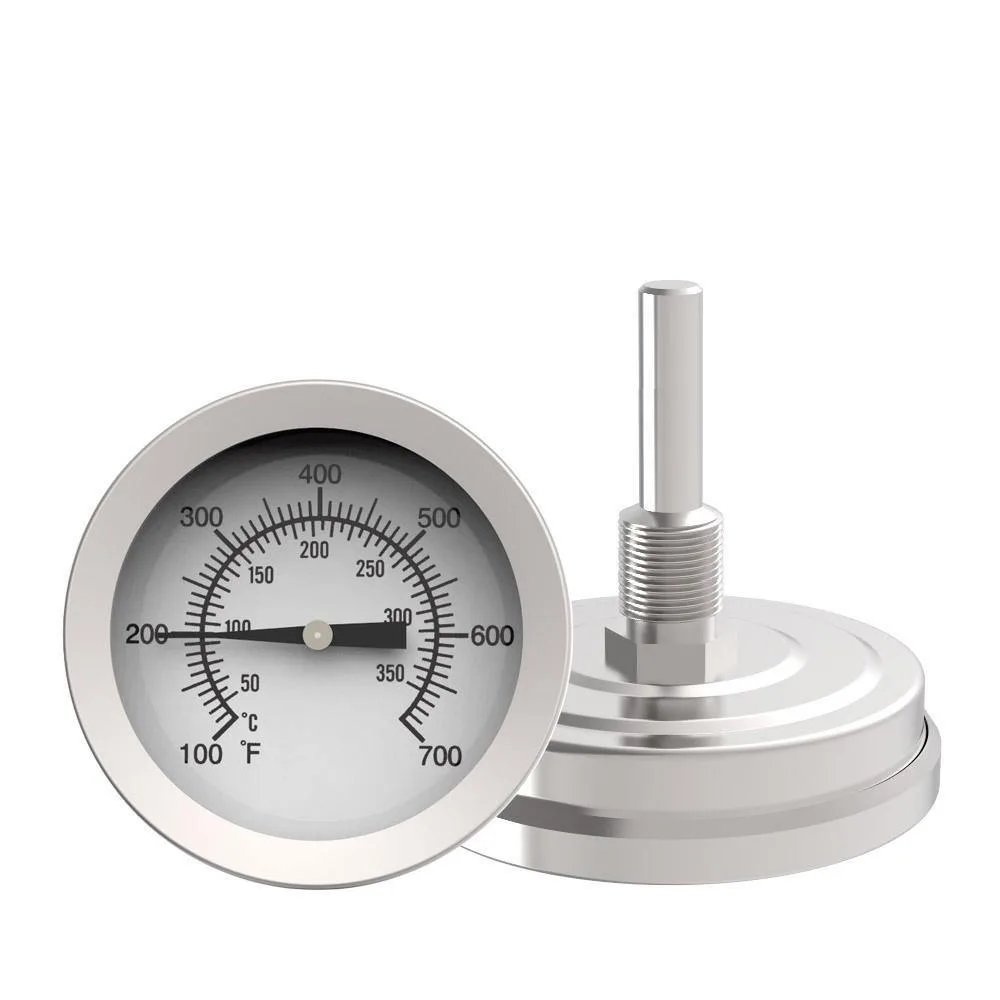 Dial Type Stainless Steel Bimetal Oven Grill Thermometer Home Kitchen Cooking Baking Oven Thermometer Screw Material Fast