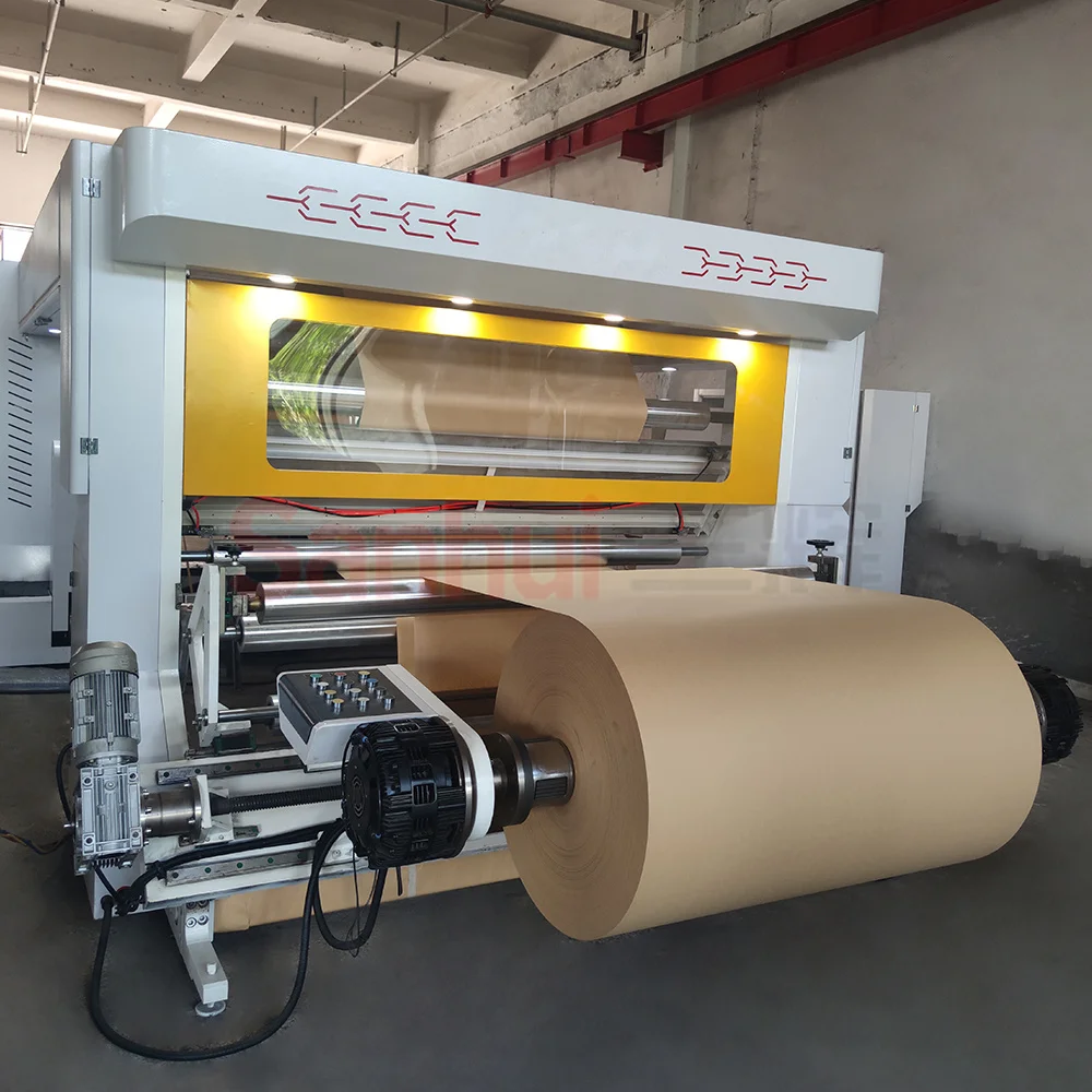 high speed jumbo paper roll slitting machine non woven plastic film label slitting machine