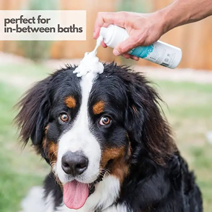 OEM Waterless Dog Shampoo Natural Toxin Free Deodorizing Easy Clean Dry Shampoo Pet