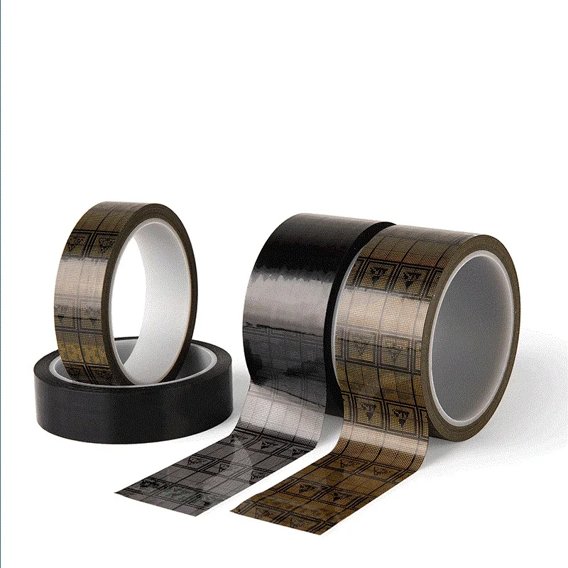 PET high temperature antistatic tape no glue residue esd grid tape for bag sealing and wire insulation