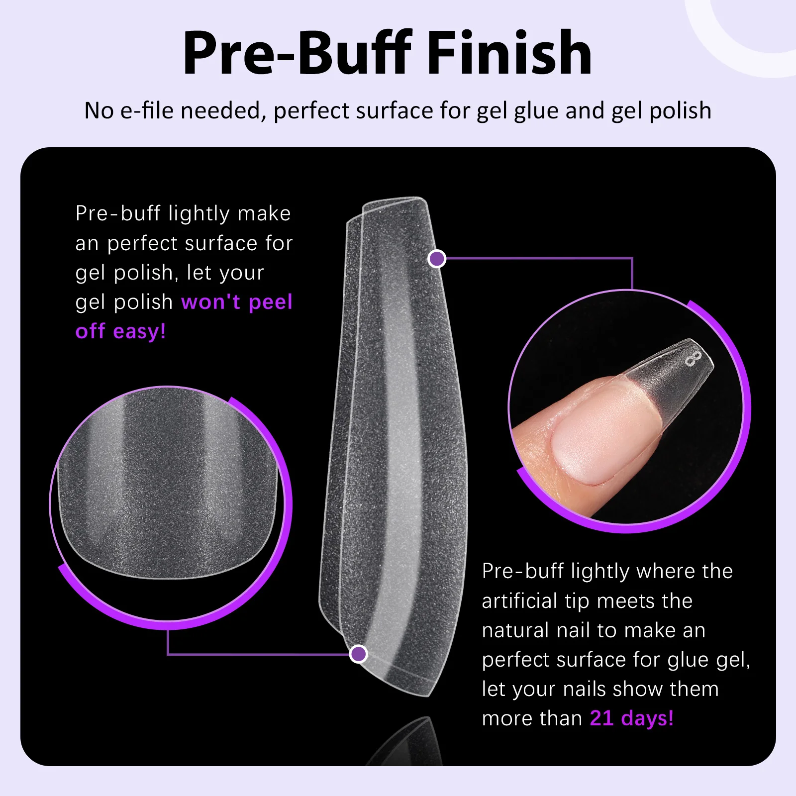 Btartbox УФ-гель лак для клей ногтей Советы Комплект акрил XL балерина гроб накладные ногти с клеем