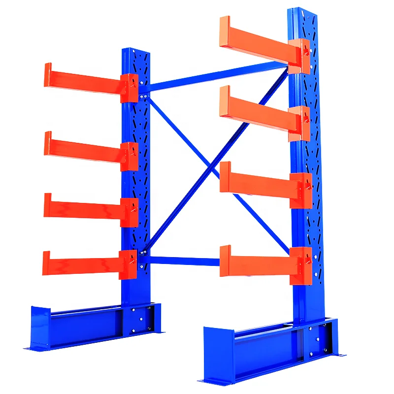 Powder Coated Or Galvanized Heavy Duty Cantilever Rack For Furniture Warehouse Storage Industrial Pipe Shelving
