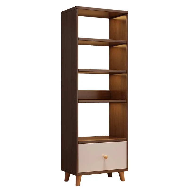 Locker bookcase narrow slit small bookcase storage shelf floor household multi-layer cabinet living room wall storage shelf