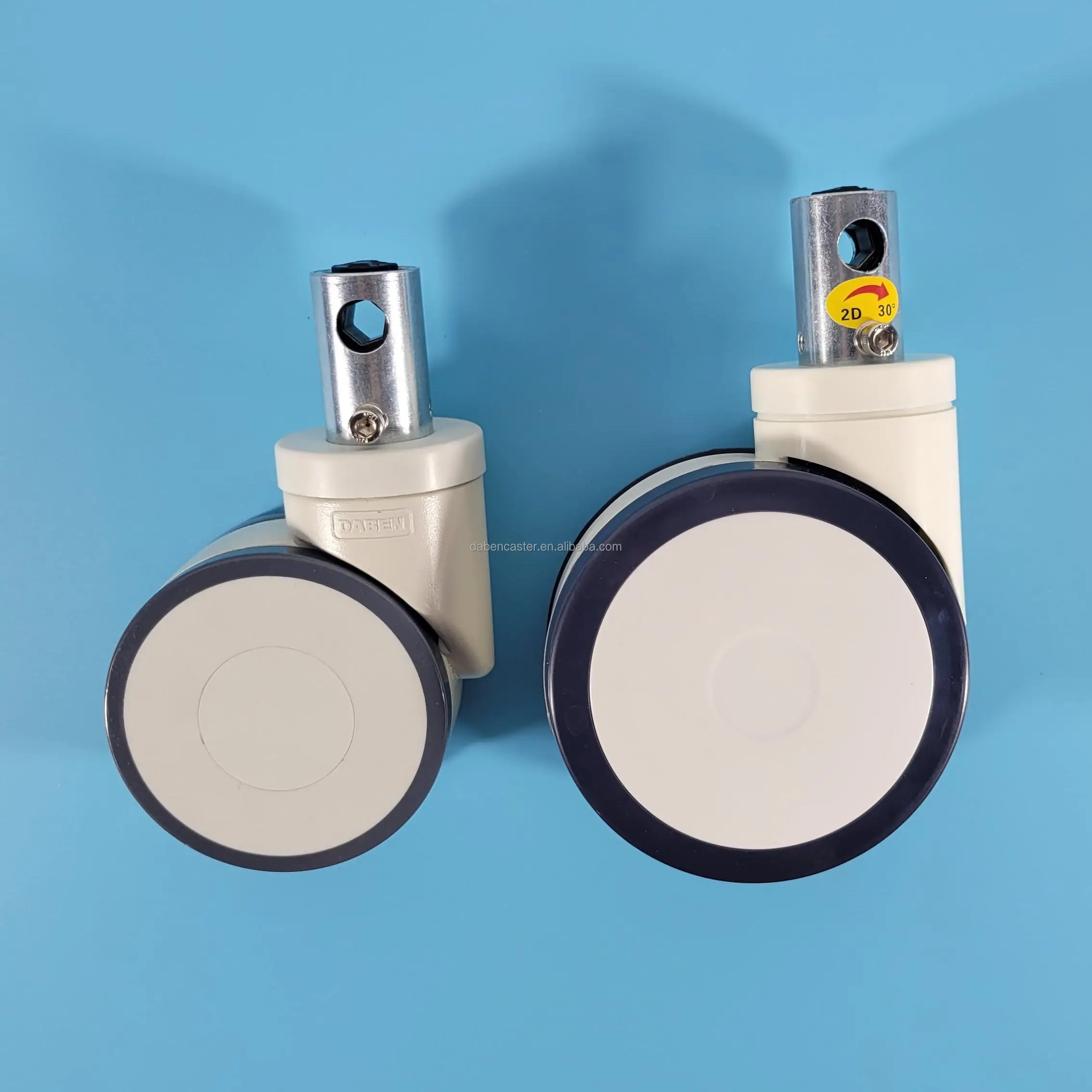 100mm 4 inch Medical Cart wheels Hospital Trolley Central lock Castors