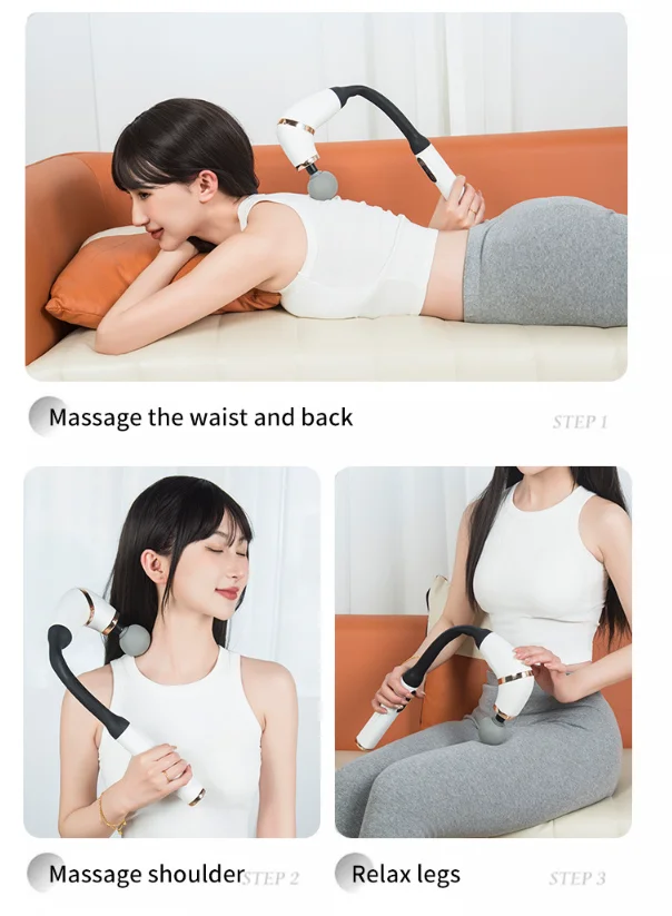 Relax Massage Gun Imported Shoulder, Back, Neck, Foot And Sole Massage Cone Muscle Massage Stick