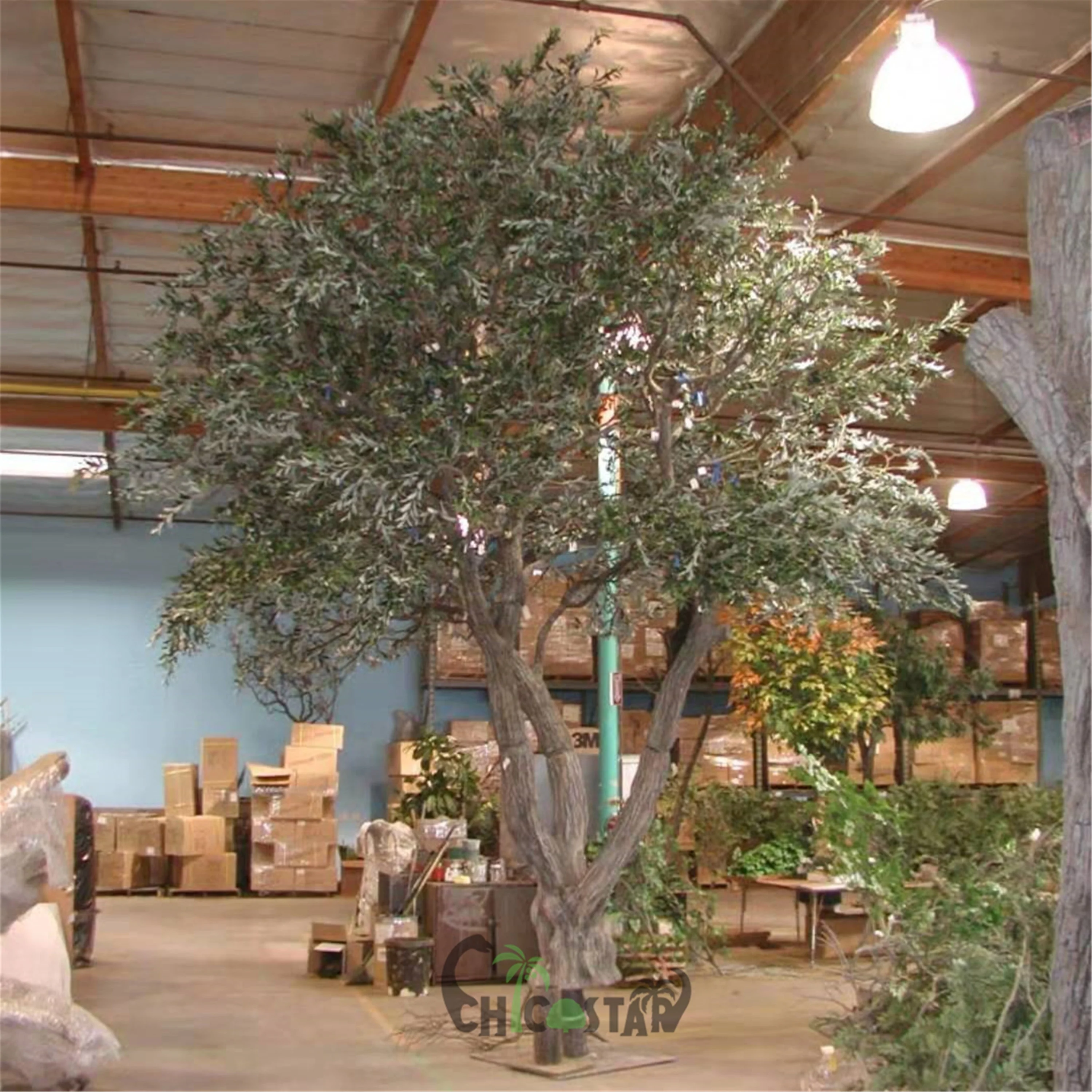 Landscape Decoration Olive Tree Size Fiberglass Customized TREES Wedding artificial trees Artificial Olive plant