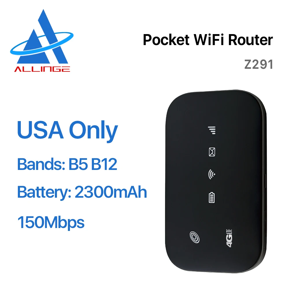 ALLINGE DRD1723 Z291 4G Mobile WiFi Hotspot New Stocks 2.4G 150Mbps Mini Router U.S. Cellular - United